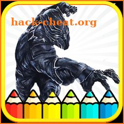 Black Panther Coloring Book icon