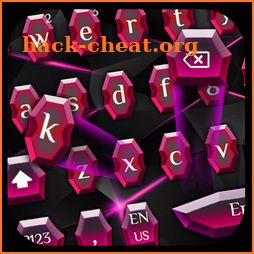 Black Pink Crystal Keyboard icon
