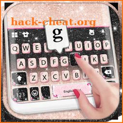 Black Pink Glitter Keyboard Theme icon