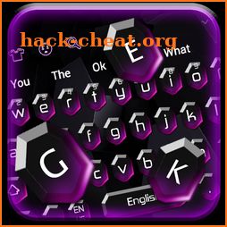 Black Purple Crystal Keyboard icon