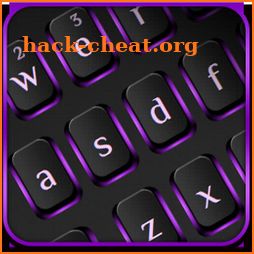 Black Purple Light Keyboard icon