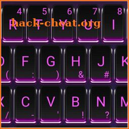 Black Purple Light Keyboard Theme icon