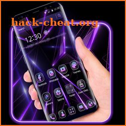Black Purple Neat Business Technology Theme icon