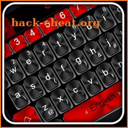 Black Red Metal Keyboard Theme icon