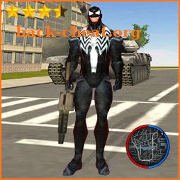 Black Spider Rope Hero Vice Town icon