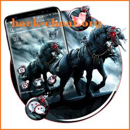 Black Warrior Horse Launcher Theme icon