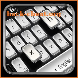 Black White Keyboard Theme icon
