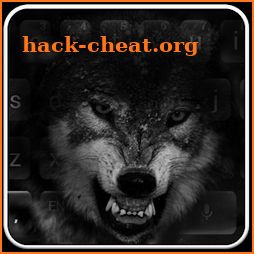 Black Wild Wolf Keyboard icon