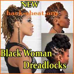 Black Woman Dreadlocks Hairstyle icon