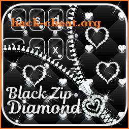 Black Zip Diamond Keyboard Theme icon