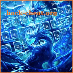 Blazing Blue Dragon Keyboard Theme icon