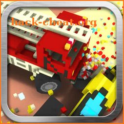 Blocky Car Crash Royale icon