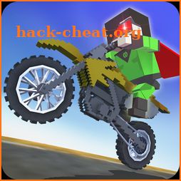 Blocky Superhero Moto Bike Sim icon