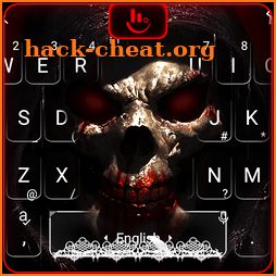 Blood Skull Gun Keyboard Theme icon