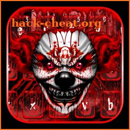 Bloody clown keyboard icon