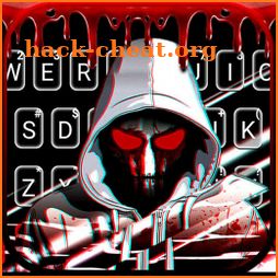 Bloody Mask Devil Keyboard Background icon
