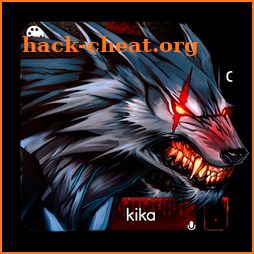 Bloody Metal Scary Wolf Keyboard Theme icon