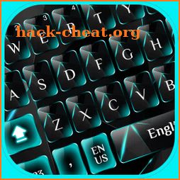 Blue Black Glass keyboard icon
