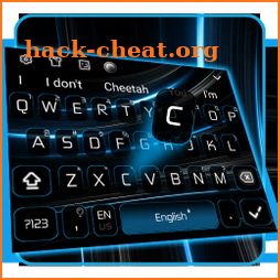 Blue Black lazer Keyboard Theme icon