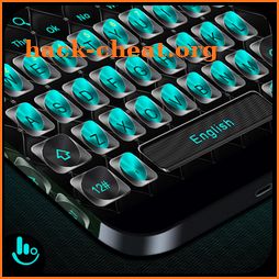 Blue Black Metal Keyboard Theme icon