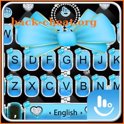 Blue Bow Zipper Keyboard Theme icon
