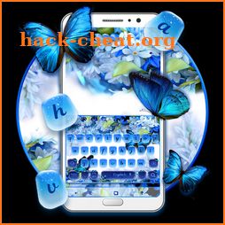 Blue Butterfly keyboard theme icon
