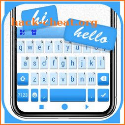 Blue Chats Keyboard Background icon