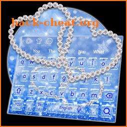 Blue Diamond Love Keyboard icon