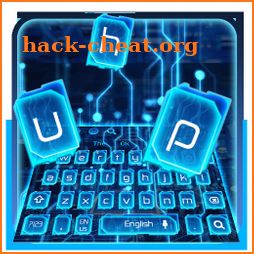 Blue Electric Circuit Keyboard Theme icon