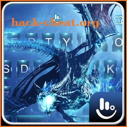 Blue Electric Dragon Keyboard Theme icon