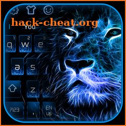 Blue Flame Lion Keyboard Theme icon