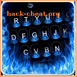 Blue Flaming Fire Keyboard Theme icon