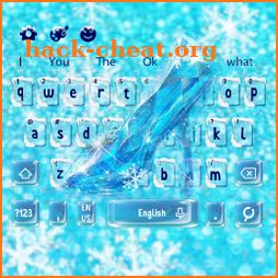 Blue Frozen Sandal Keyboard Theme👠 icon