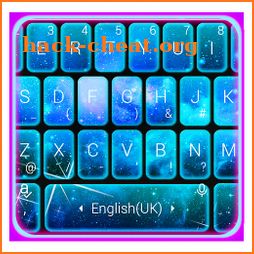 Blue Galaxy 3D Keyboard Theme icon