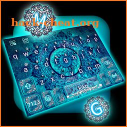 Blue Galaxy Mandala Keyboard Theme icon