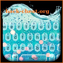 Blue Glass Water Keyboard Theme icon