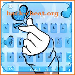Blue Heart Keyboard Theme icon