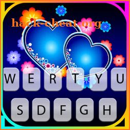 Blue Hearts Love Keyboard Theme icon