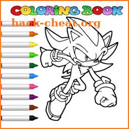 Blue Hedgehog Soni Coloring Book icon