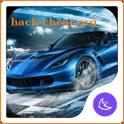 Blue Lightning Cool Car theme & wallpapers icon