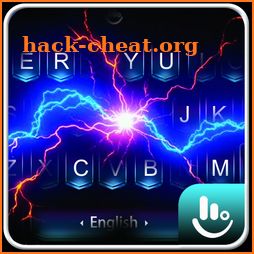 Blue Lightning Keyboard Theme icon