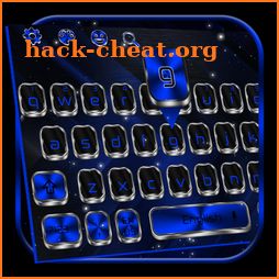 Blue Metal Keyboard icon