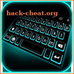 Blue Neon Tech Keyboard Theme icon