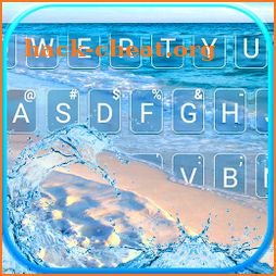 Blue Ocean Beach Keyboard Theme icon