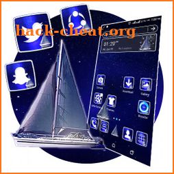 Blue Ocean Night Launcher Theme icon