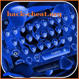 Blue Rose Petal Keyboard icon
