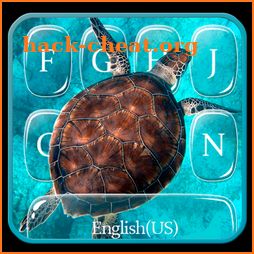 Blue Sea Turtle Keyboard Theme icon