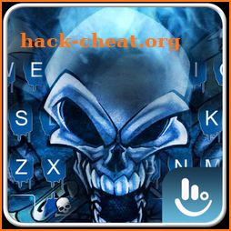 Blue Skull Keyboard Theme icon
