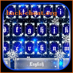 Blue Snow Keyboard icon