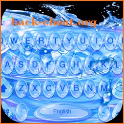 Blue Water Drops Keyboard Theme icon